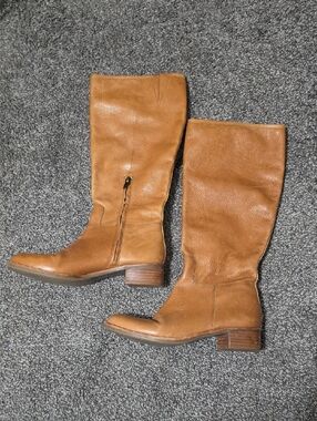 Banana Republic Tall Leather Over-the-Knee Boots - Cognac